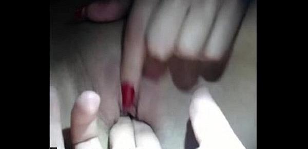  Amateur lesbians fingering on webcam